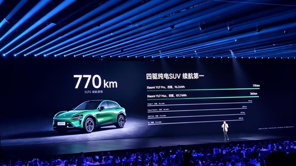 雷军：小米YU7标准版相当于竞品Max版或者Ultra版